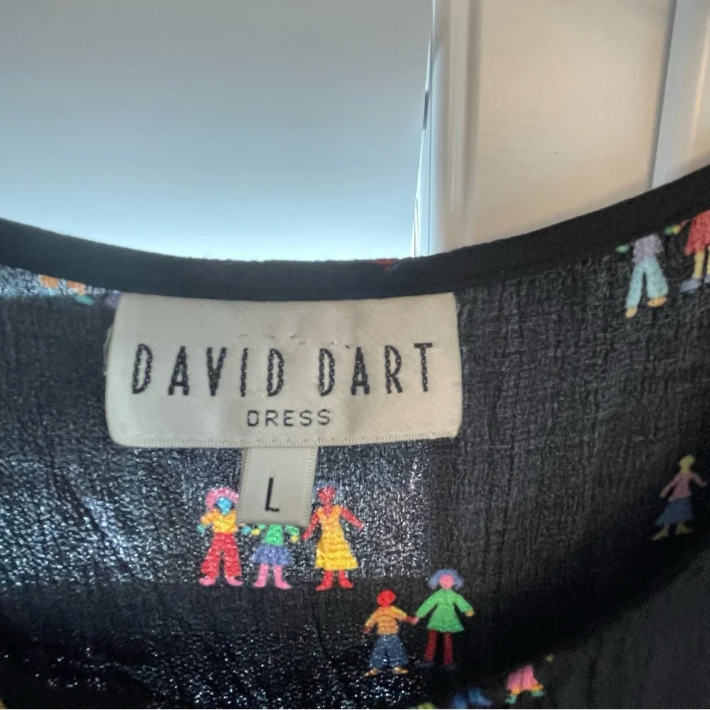 David Dart Black Sleeveless Scoop Neck Sundress teacher - Picture 4 of 6